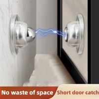1/2Pcs Strong Magnetic Door Stopper Anti Collision Windproof Doorstop Free Punch Mute Silicone Door Suction Home Hardware Parts