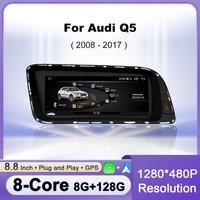 Wireless CarPlay Android 16 For Audi Q5 2008-2017 Car Multimedia Radio Navigation GPS WIFI Wired Auto DSP 8.8 inch Touch Screen
