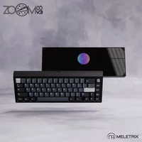 「Meletrix」ZOOM 65 V3 Customized Keyboard Kit 2.4G/Wireless/Type-c Slotting RGB No Taillights Screen Version 6063 Aluminium Case