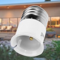 E27 Switch to B22 Converter Lamp Holder Converter Socket Adapter for Lamp Switch Lighting Parts Accessories White