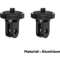 ERIKOLE 1/4 Inch Screw Tripod Adapter 360 Rotating Mount Holder For Go Pro 12 11 10 9 8 Insta-360 One X X2 X3 Camera Accessories
