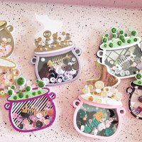 KSCRAFT Halloween Cauldron Shaker Metal Cutting Dies Stencils for DIY Scrapbooking Decorative Embossing DIY Paper Cards
