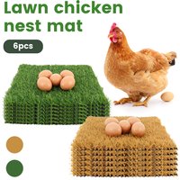 6Pcs Chicken Nesting Pads 12inch Square Chicken Laying Pads Nonslip Chicken Coop Nest Liners Soft Reusable Poultry Supplies