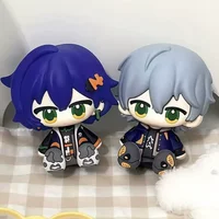 2pcs/Set miHoYo Zenless Zone Zero Phantom Rinze Chibi Figures Cute Anime Model Toy Desktop Car Ornament Game Merch Small Gifts