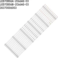 Bande de rétroéclairage LED pour 100012588 100068378 30370006005 30370006006 LED70D06A-ZC66AG-07 10 LED70D06B-ZC66AG-07 10 03 02 10D