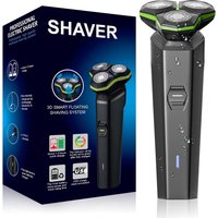 Electric Razor for Men Electric Shavers with Magnetic Detachable 3D Floating Head Type C Charging Shaving Machine