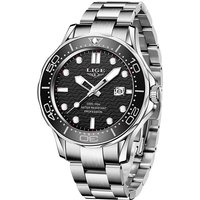 LIGE Top Brand Luxury Quartz Man Watch Fashion Business Stainless Steel Casual Auto Date Waterproof Luminous Simple Watches Male