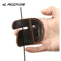 Archery Finger Guard Thick Cow Leather Bow Straight Finger Tab