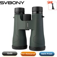 Svbony SA203 Telescope 12x50 Binoculars Professional Powerful BAK4 IPX7 Waterproof Camping Equipment for Birdwatching Stargazing