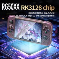 2025 New RG50XX Handheld Retro Game Console 5Inch Display LINUX 3D Joystick For GBC GBA PSP 19+Simulator 64G 15000+Video Games