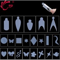 TP 24/60/108pcs Reusable French Guide Line Stickers Duet System Nail Dual Forms Extension Nail Mold Manicure Tools