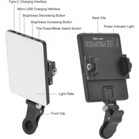 Fill Light Mobile Cell Phone LED Live Broadcast Selfie Video Conference Photography Lighting Kit Portable USB Charging Fill Lamp