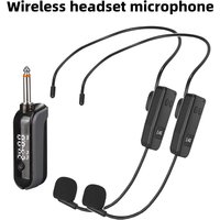 2.4G Wireless Professional Neckband Headset Microphone One to Two Wireless Headset Business Laptop Conference Microphone