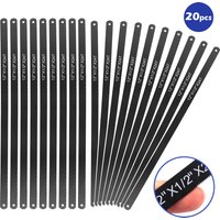 20Pcs/set Hacksaw Blades Carbon Steel 12 Inch 24T 300mm Metalworking Saw Blades for Cutting Metal DIY Hand Tools