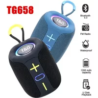 TG658 Portable Bluetooth Speaker Wireless Subwoofer Column Mini Bass FM TF BT Music Play For Android iOS Smart Phone PC Laptop
