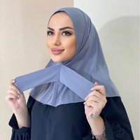 Tie Back Buttons Snap Fastener Ramadan Hijab Breathable Elastic Women's Under Cap Soft Adjustable Headwrap Outdoor