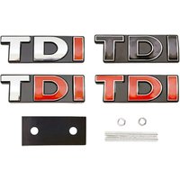 3D Metal TDI Logo Front Hood Grill Emblem Rear Trunk Badge Sticker Decals For VW Polo Golf Jetta Passat Touran Bora Accessories