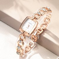 Brand Women Bracelet Watch Fashion Steel Strap Versatile Diamond Studded Women's Quartz Watch Dropshipping Wristwatches