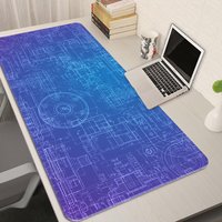 Mouse Pad Gaming Accessory Mechanical Drawings Home Large HD Mousepad XXL MousePads Natural Rubber Carpet Non-Slip Table Mat