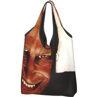 Durable Large Reusable Aphex Twin Grocery Bags Recycle Foldable Heavy Duty Shopping Tote Bag Washable Lightweight
