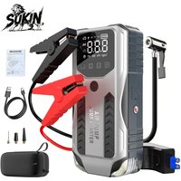 AliExpress SUKIN 4000A High Power Jump Starter With Air Compressor For Car Motorcycle Bike Ball,12V Car Battery Booster Starting Device