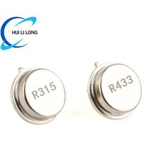 5/1pcs 315 433MHz Resonator Crystal Oscillator R315A R433A Quartz Through Holes Surface Acoustic Wave KIt Round 3 Pins