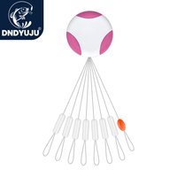 DNDYUJU 80 stücke/10 satz Float Space Bean Wels Karpfen Angeln Float Weiß Gummi Space Beans Zylindrischen Stopper angeln Bobber