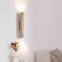 Nordycka retro żółta lampa ścienna LED w kształcie jaskini, designerska lampka nocna do sypialni, oświetlenie ścienne do salonu, na ścianę TV, do willi, herbaciarni, korytarza.