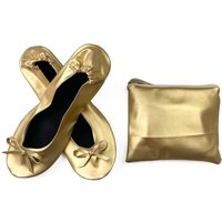 Soft Portable Foldable Ballet Flats Matching Carrying Bag Roll up Fold up Shoe Breathable Bow Women's Dress Slipper Bridal