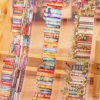 1Roll Tape Retro Exquisite Book PET Stickers Scrapbook Supplies Decoration Notebook Photo Frame Water Stationery Box DIY Sticker