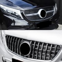 For Mercedes Benz V Class W447 V250 V260 2015-2023 GT Diamond Style Racing Grille,Middle Mesh Grid Front End Accessory.