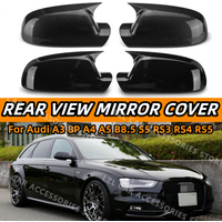 Carbon Side Wing Mirror Cover For or Audi A4 S4 RS4 B8.5 A5 S5 2011-2015 Add On Side Rear View Mirror Cap Cover Car Accessories