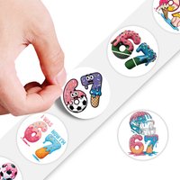 Pattern No.67 Roll Sticker, for Water Bottles, Scrapbook, Journaling, Laptop, Etc. for Party Favors Birthday, Decorate Decals.