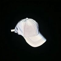 Unisex Silver Luminous Personality Baseball Caps Spring Autumn Outdoor Adjustable Casual Hats Sunscreen Hat