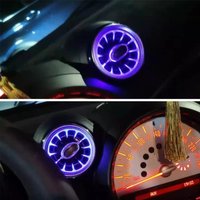 For BMW MINI COOPER R55 R56 R59 R60 LED Ambient Lamp Front Dashboard AC Air Condition Vent Outlet Turbo Interior Trim Accessorie