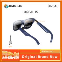 XREAL 1S AR Glasses, 500" Virtual Screen Smart Glasses with 52° FOV, Native 3DoF, 3D Mode Supports All USB-C DP Devices
