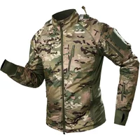 2024 New Men's Tactical Cotton Waterproof Padded Ultralight Camouflage Tactical Jacket Outdoor Mountaineering Ski Jacket