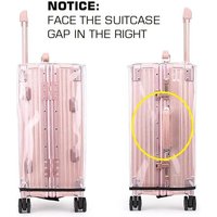 1Pc Clear PVC Suitcase Protector Dustproof Scratch Resistant Universal Luggage Cover Fit 20-28 Inch Travel Trolley Bag