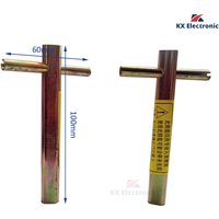1pcs 100mm Extended Type Elevator Triangle Key / Professional Triangle Key / Train Triangle Key For Elevator Door