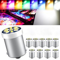 Pinball Led Bulb GE44 47 AC/ DC 6V 6.3V 1895 5PCS BA9S Car Arcade Gaming Machine Light Warm White Red Ice Blue Pink Ice Blue