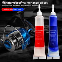 【M】Protective Grease (20ml) + Lubricant Oil For Fishing Reel Bearing Maintenance Oil Fishing Tool (20ml X 2 Pcs)