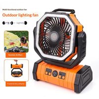 Portable Oscillating Camping Fan With Led Light 20000mah Usb Rechargeable Cooling Fan For Outdoor Tent Fishing Picnic
