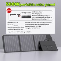 Portable 12V Flexible Foldable Solar Panel Kit High Efficiency for Travel Boat Phone Charging - 500W to 2000W Available