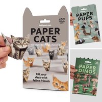 Creative DIY Origami Handmade 50 Sheets Paper Cat Dog Dinosaur Fun Folding Animal Folding Paper Set Art Craft Gifts