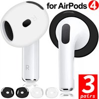For AirPods 4 Soft Silicone Eartips Earbuds Anti-slip Earphone Sleeve Ear Covers Protective for Apple AirPods 4th Gen Cover Skin