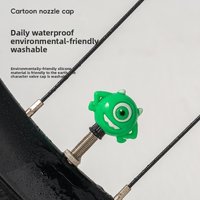 AliExpress NONE Cute bicycle valve core cap cartoon shape road bike mountain bike bicycle beautiful mouth French mouth riding accessories