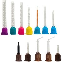 50/100PCS Dental Mixing Tips Silicone Rubber Mixing Tip Dental Impression Materials Mixing Tube Denture Laboratory Color Tubes