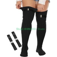 Adjustable Thigh Garter Belt for Women High Elastic Leg Harness Garter with Metal Buckled for Thigh Highs Long Stockings