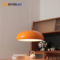 JOYINLED Modern Simple Dining Room Chandelier Orange Pot Lid Living Room Bedroom Hanging Light Tea Room Decorative Light Fixture