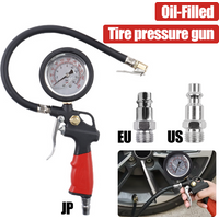 0-230Psi Tire Pressure Gun, High-Precision Oil-Immersed Pressure Gauge, Tire Pressure Measurement, Inflation And Deflation Tools